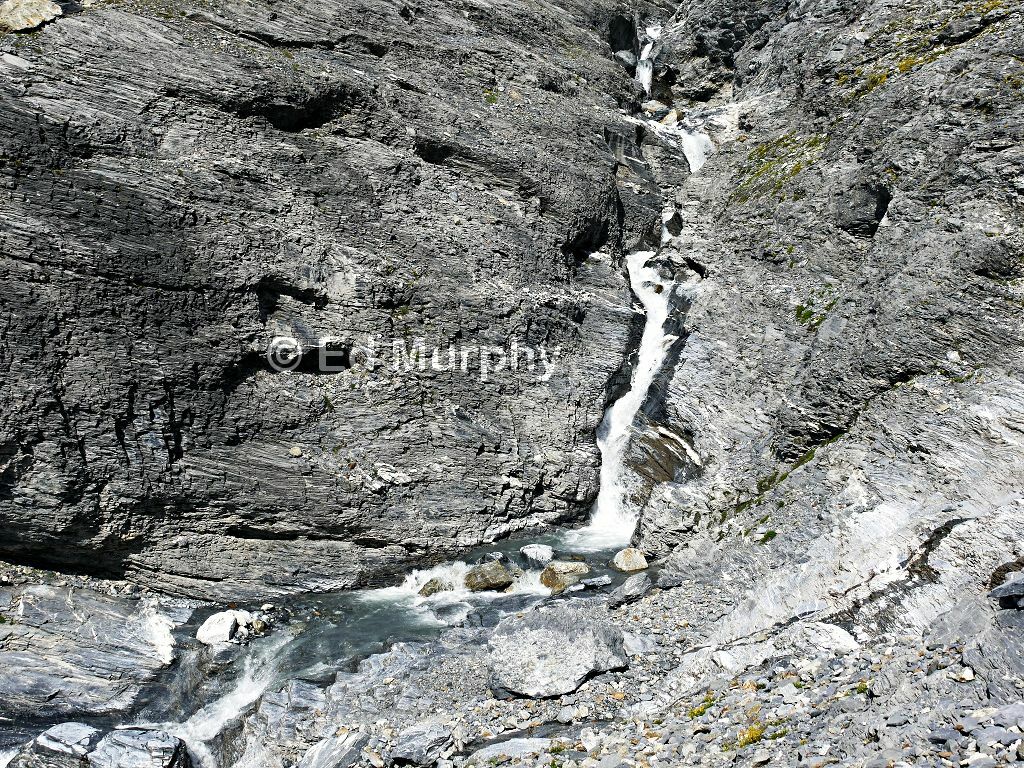 The stream draining the Eiger Glacier