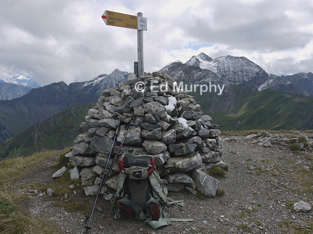 The Wiriehorn's summit cairn and the Loneliest Patch Of Snow In The World