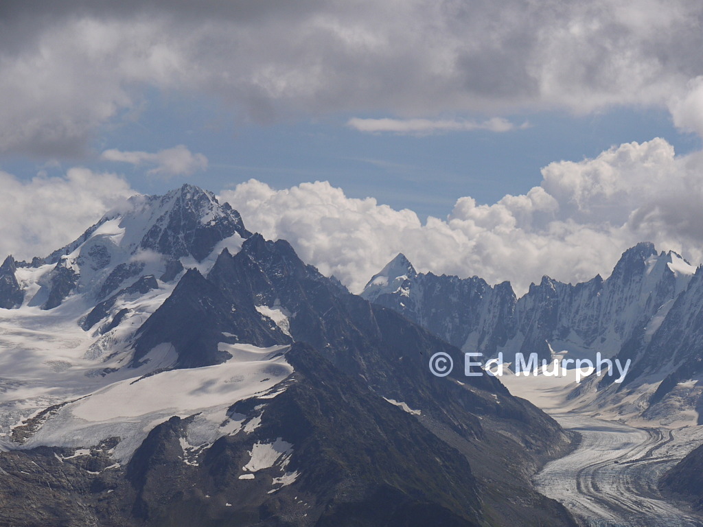 The Aiguille du Chardonnet and the Argentière Glacier