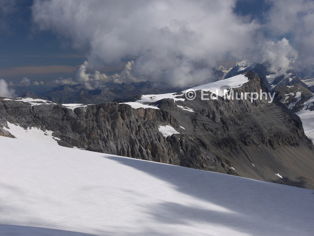 The Grossstrubel summit across the Wildstrubel Glacier