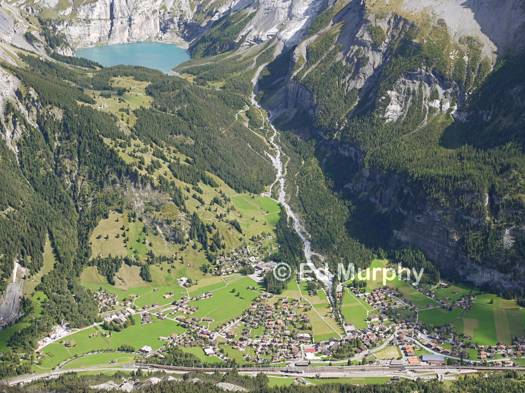 Kandersteg and the Oeschinensee from the First