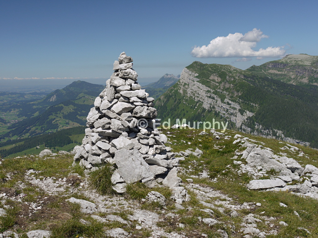 The only cairn on the various summits of the Sieben Hengste