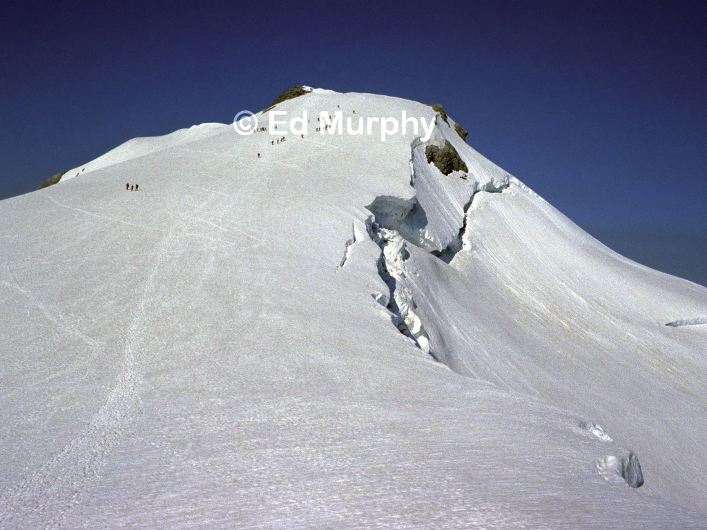 The standard glacier route up the Wildhorn in 1978