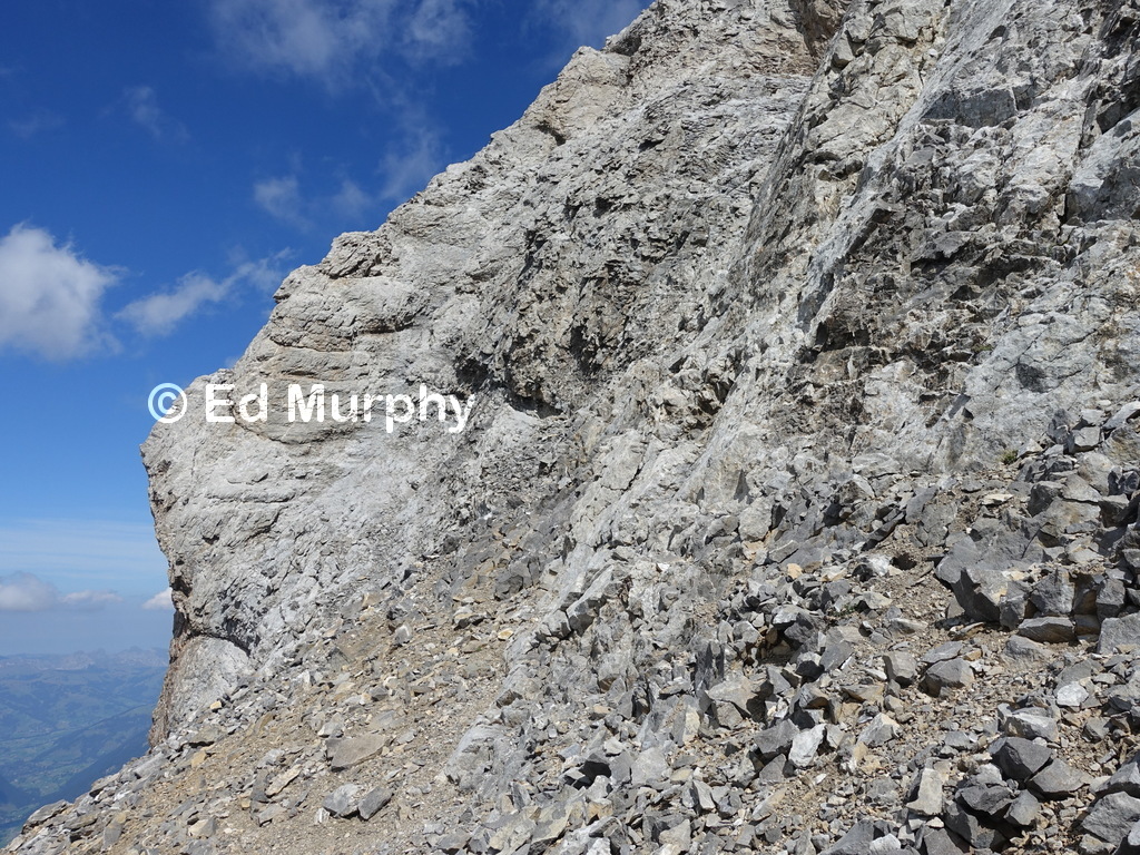Cliffs below the Wildhorn summit