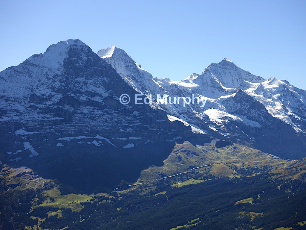 Eiger, Mönch and Jungfrau from the Faulhorn