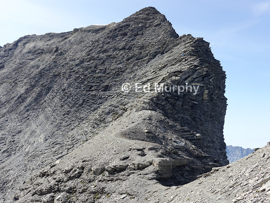 The climb to the summit ridge of Mont Buet
