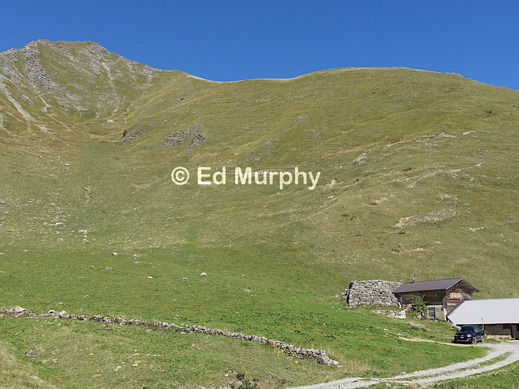 The Wittenberghorn's summit seen from Ussere Witteberg
