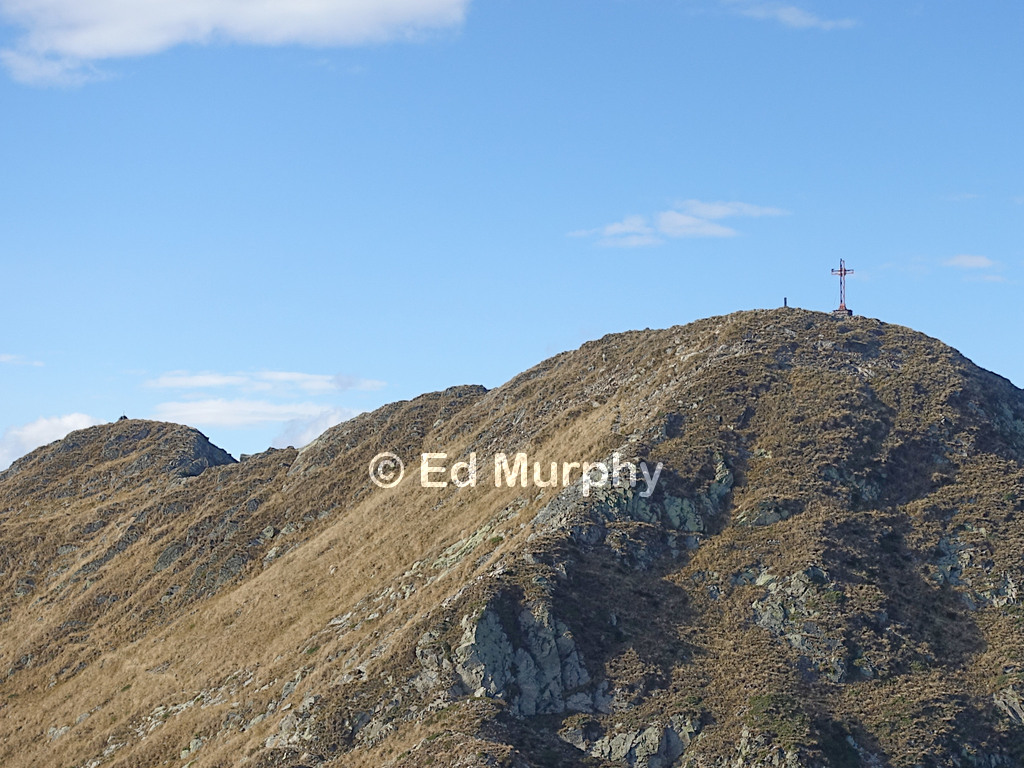 The summit of Monte Gridone with its big cross